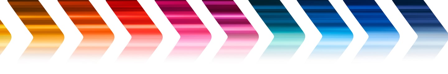 Multiple colors of chevrons
