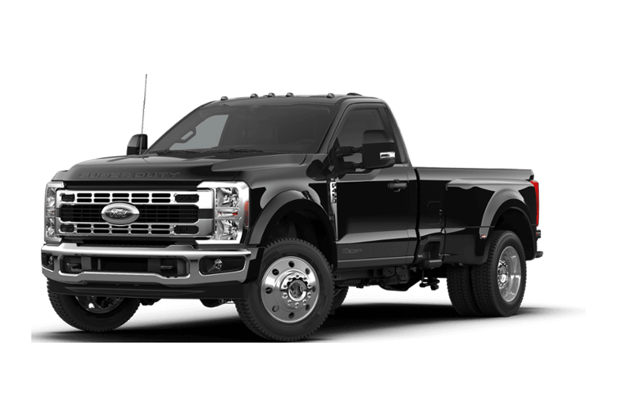 2026 Ford Super Duty® F-450® XLT in Agate Black on a white background