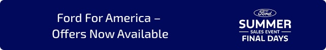Ford for America - Offers Now Available