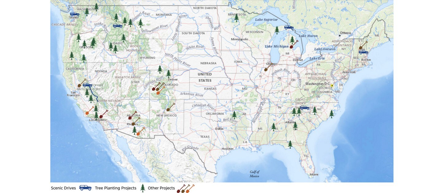 national forest foundation map