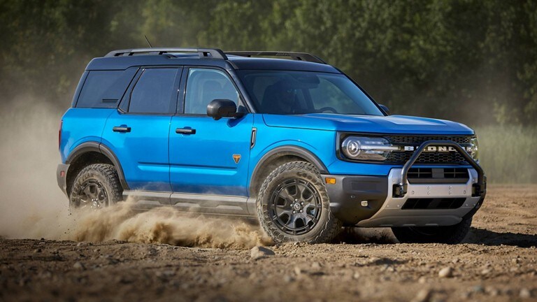 2025 Ford Bronco® Sport being driven on a dirt trail