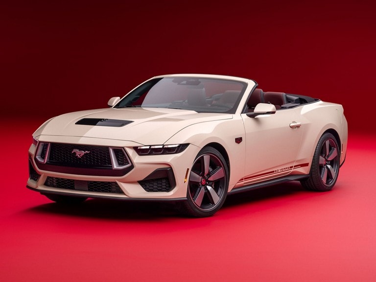 2025 Ford Mustang® GT Premium convertible with Mustang® 60th Anniversary Package and logo