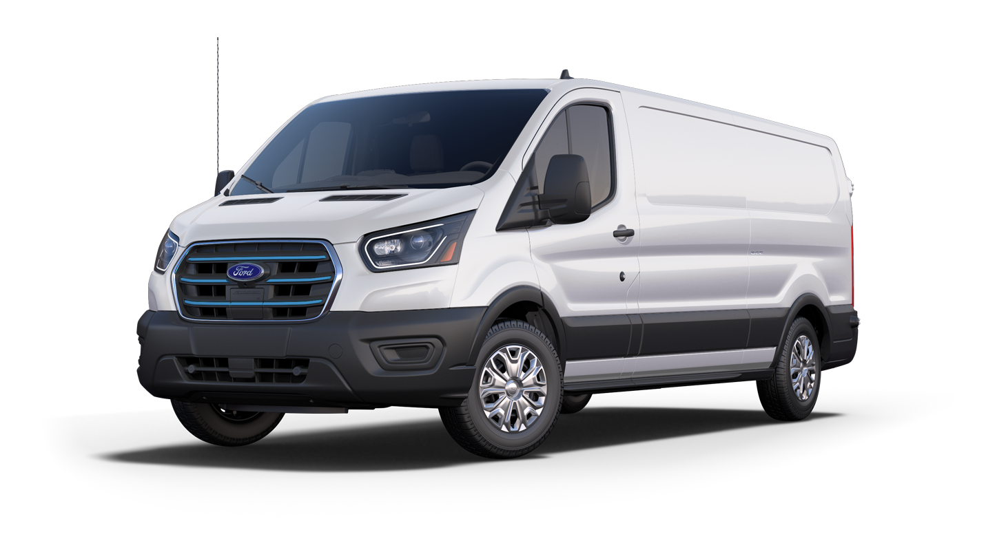 2025 Ford E-Transit Cargo Van in Oxford white