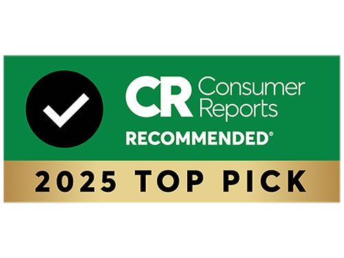 Consumer Reports 2025 Top Pick badge
