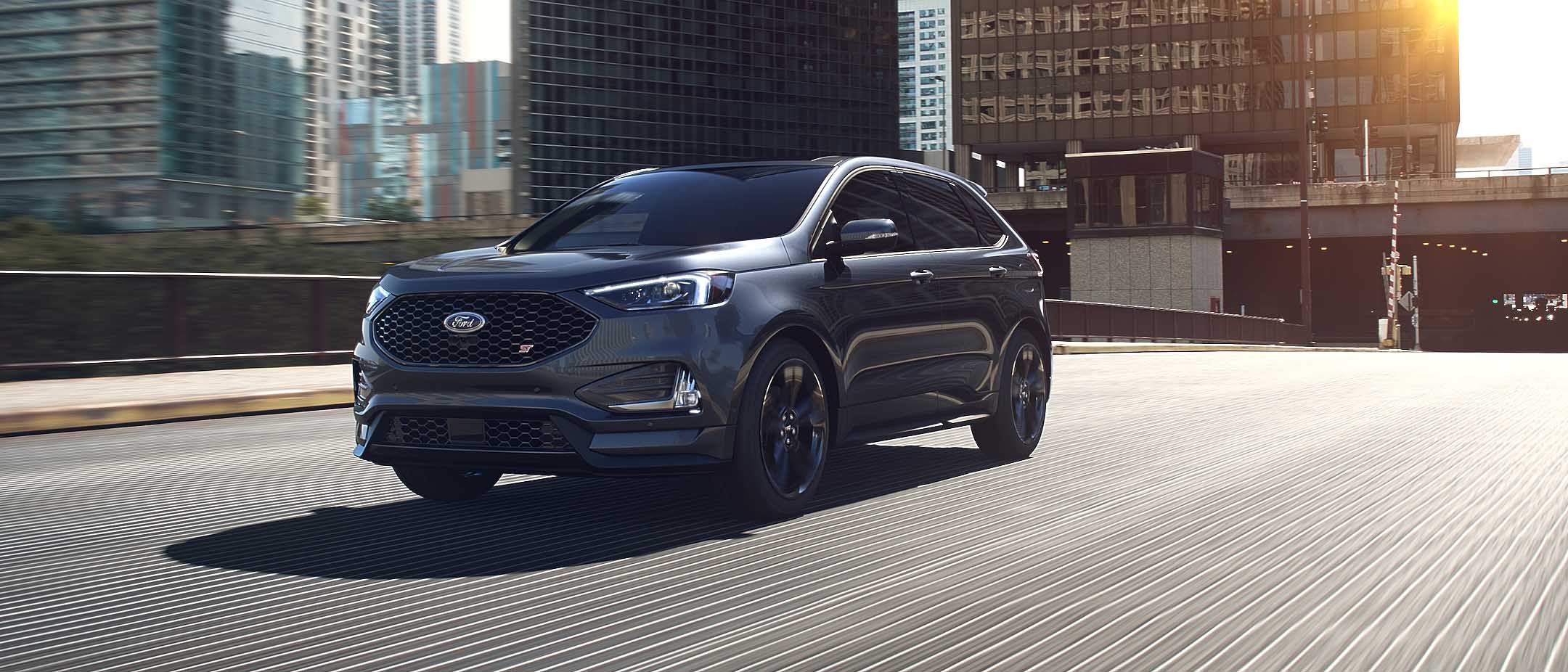 2024 Stone Blue Ford Edge Titanium ST