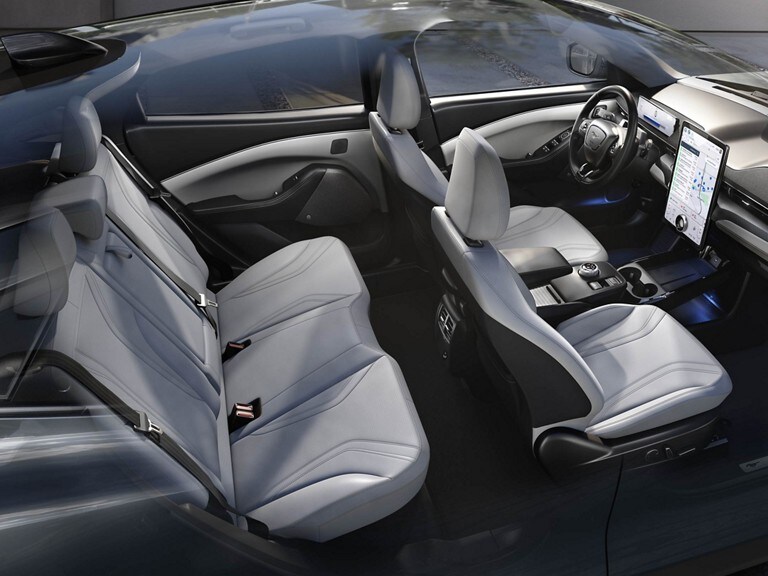 Interior view of a 2023 Ford Mustang Mach-E® SUV