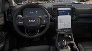 Leather-Wrapped Steering Wheel And Shifter