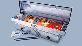 Premium Aluminum Crossbed Toolbox – Bright