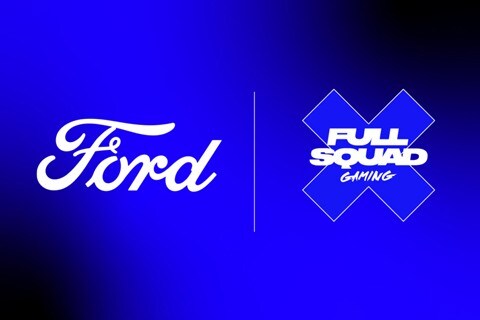 Logo de Ford y logo de Full Squad Gaming